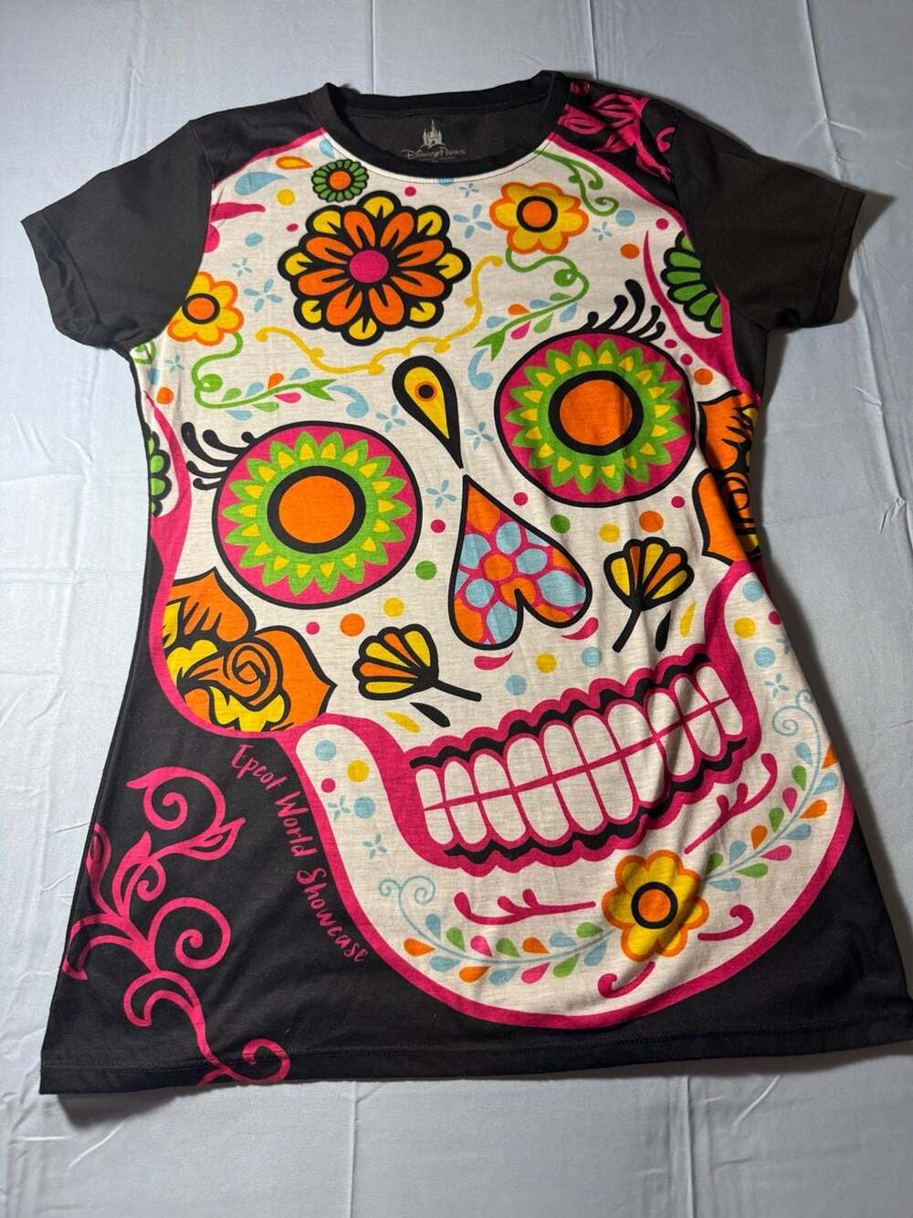 Disney Parks Epcot World Showcase Sugar Skull Graphic T-Shirt